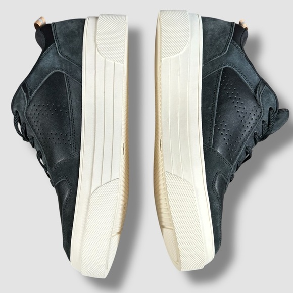 Le Tigre Midtown Platform Leather Sneaker Women’s 9.5 Black Sporty - Picture 5 of 15